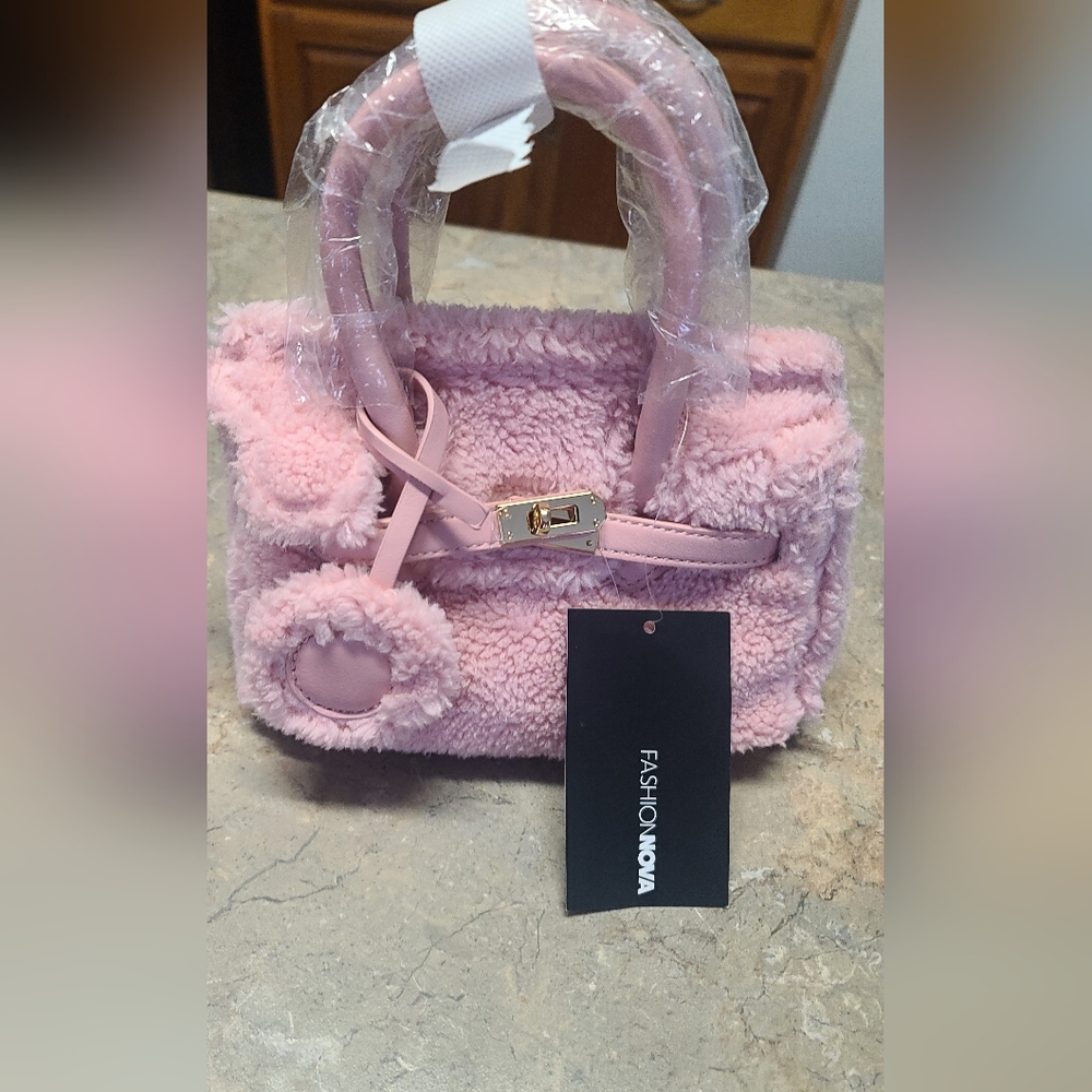 New with tag pink mini top handle handbag